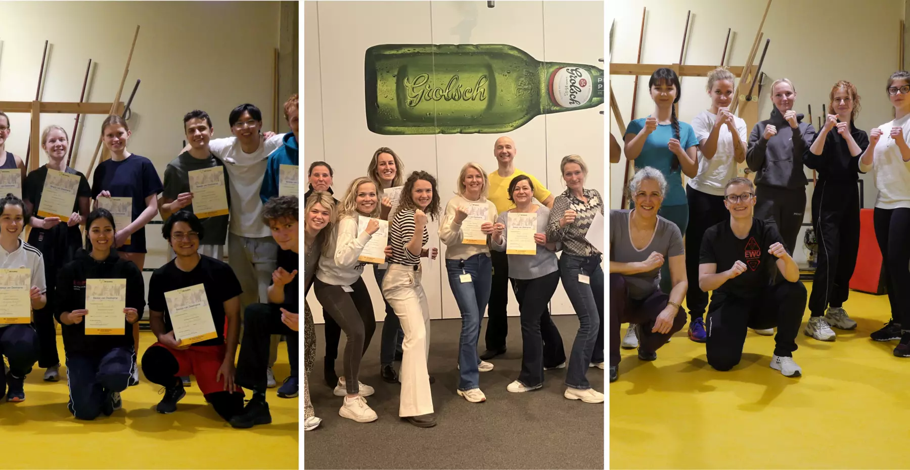 EWO Workshops WingTczun Basic voor V.A.S. Arashi (Universiteit Twente) & Grolsch Brouweruj en Workshop WomanPower