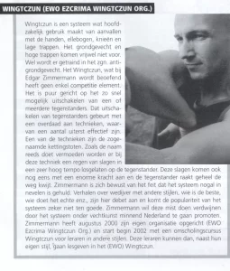 WingTczun artikel Budo Sports december 2001